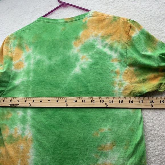 Stranger Things Graphic T-Shirt Adult Small Tiger Pride '86 Green Orange Tie-Dye - Picture 5 of 7